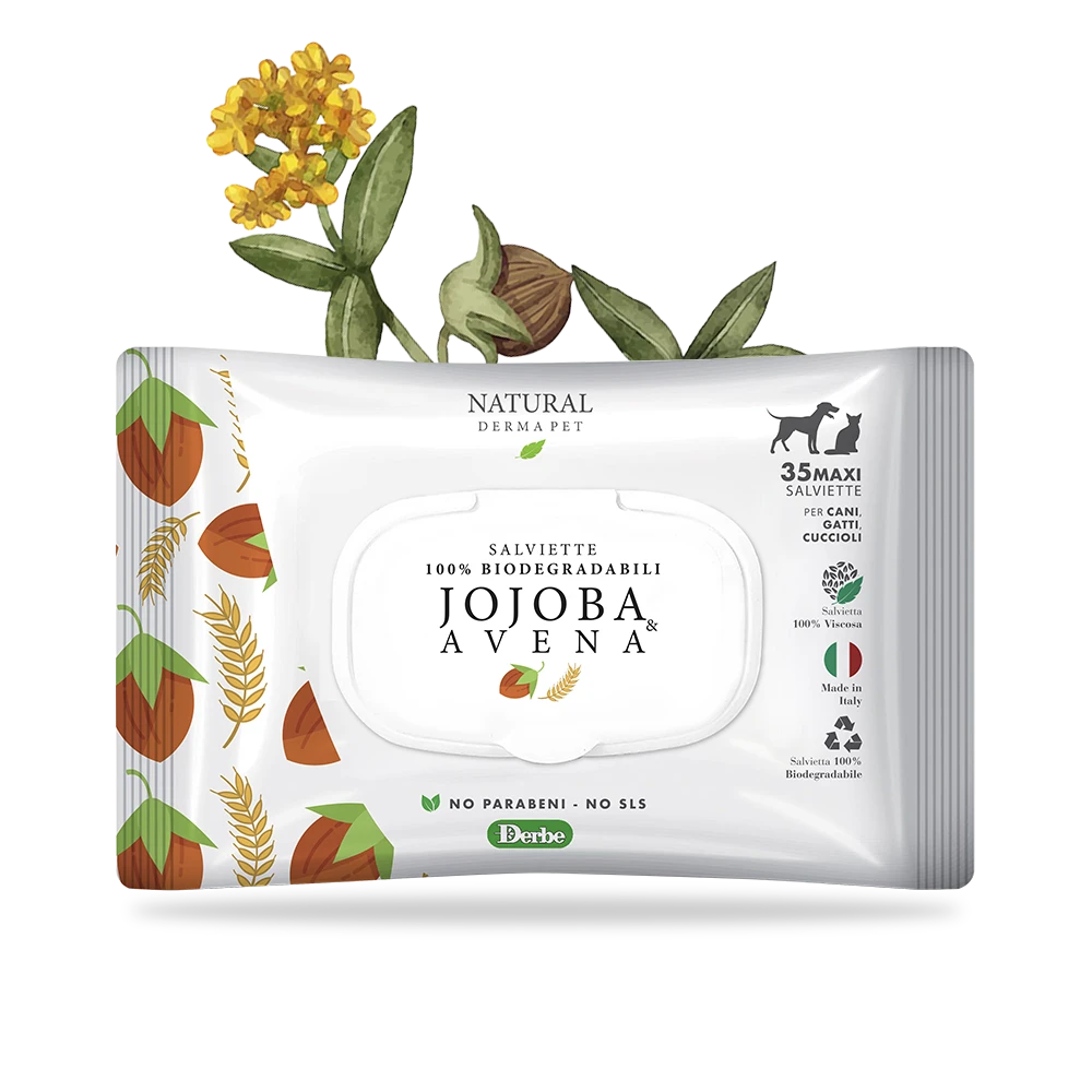 SALVIETTE CANI E GATTI - JOJOBA E AVENA